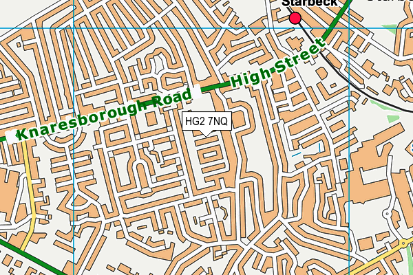 HG2 7NQ map - OS VectorMap District (Ordnance Survey) HG2 7NQ map - OS VectorMap District (Ordnance Survey)