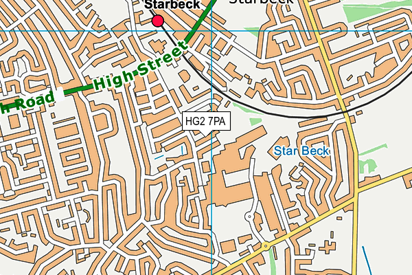 HG2 7PA map - OS VectorMap District (Ordnance Survey) HG2 7PA map - OS VectorMap District (Ordnance Survey)