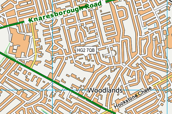 HG2 7QB map - OS VectorMap District (Ordnance Survey) HG2 7QB map - OS VectorMap District (Ordnance Survey)