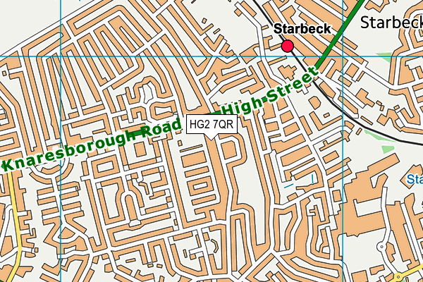 HG2 7QR map - OS VectorMap District (Ordnance Survey) HG2 7QR map - OS VectorMap District (Ordnance Survey)