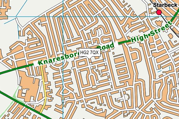 HG2 7QX map - OS VectorMap District (Ordnance Survey) HG2 7QX map - OS VectorMap District (Ordnance Survey)