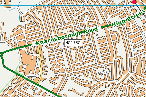 HG2 7RG map - OS VectorMap District (Ordnance Survey) HG2 7RG map - OS VectorMap District (Ordnance Survey)
