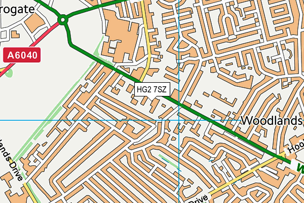 HG2 7SZ map - OS VectorMap District (Ordnance Survey) HG2 7SZ map - OS VectorMap District (Ordnance Survey)