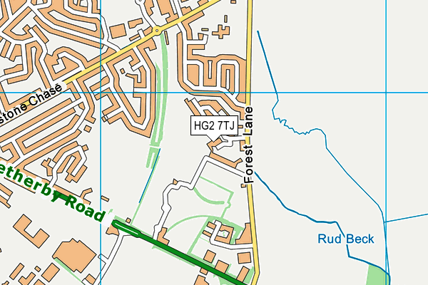 HG2 7TJ map - OS VectorMap District (Ordnance Survey) HG2 7TJ map - OS VectorMap District (Ordnance Survey)