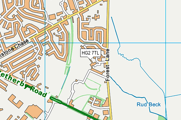 HG2 7TL map - OS VectorMap District (Ordnance Survey) HG2 7TL map - OS VectorMap District (Ordnance Survey)