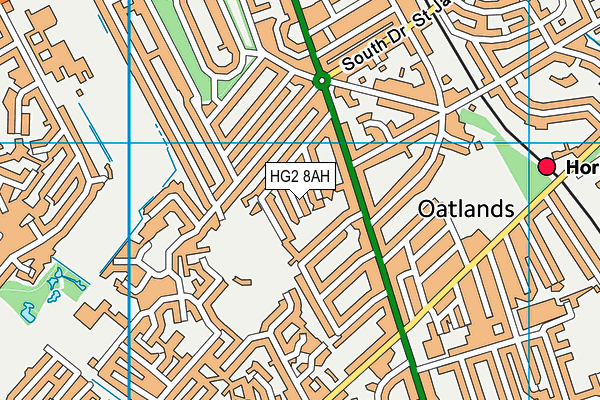 HG2 8AH map - OS VectorMap District (Ordnance Survey) HG2 8AH map - OS VectorMap District (Ordnance Survey)