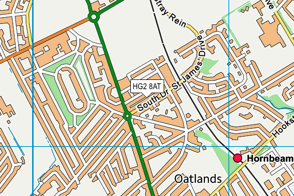 HG2 8AT map - OS VectorMap District (Ordnance Survey) HG2 8AT map - OS VectorMap District (Ordnance Survey)