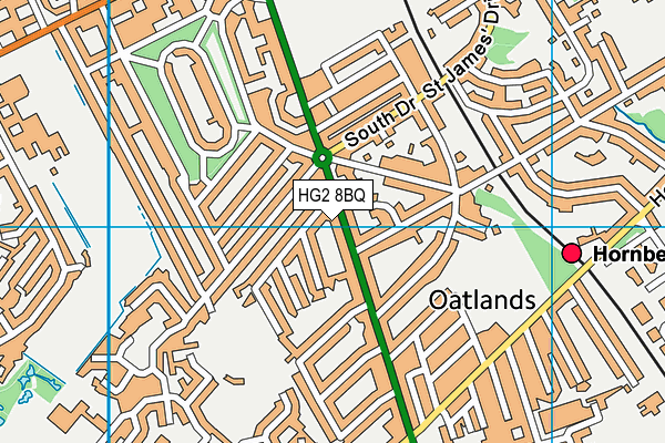 HG2 8BQ map - OS VectorMap District (Ordnance Survey) HG2 8BQ map - OS VectorMap District (Ordnance Survey)