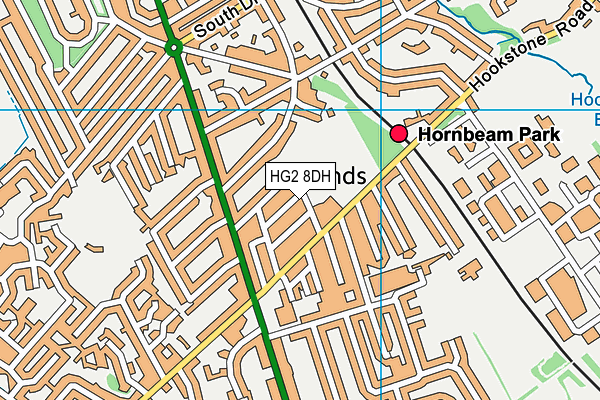 HG2 8DH map - OS VectorMap District (Ordnance Survey) HG2 8DH map - OS VectorMap District (Ordnance Survey)