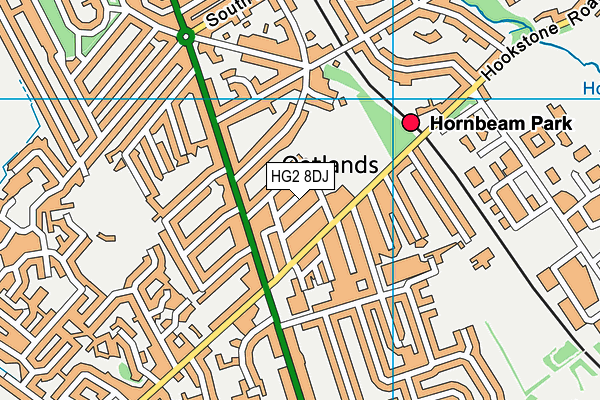 HG2 8DJ map - OS VectorMap District (Ordnance Survey) HG2 8DJ map - OS VectorMap District (Ordnance Survey)