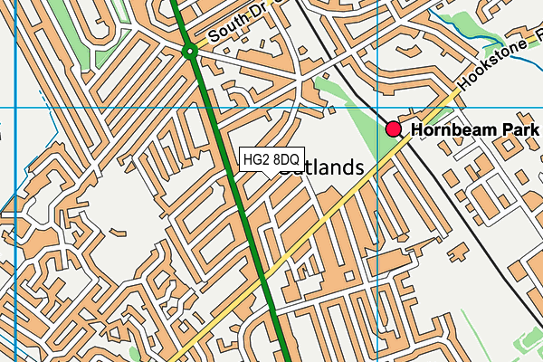HG2 8DQ map - OS VectorMap District (Ordnance Survey) HG2 8DQ map - OS VectorMap District (Ordnance Survey)