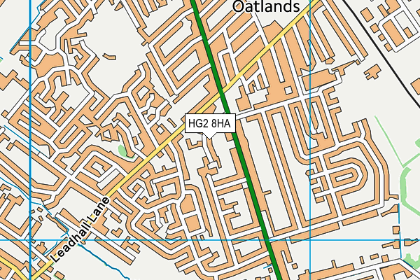 HG2 8HA map - OS VectorMap District (Ordnance Survey) HG2 8HA map - OS VectorMap District (Ordnance Survey)