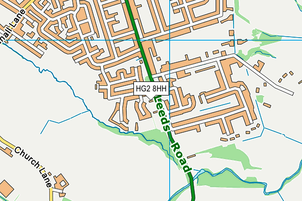 HG2 8HH map - OS VectorMap District (Ordnance Survey) HG2 8HH map - OS VectorMap District (Ordnance Survey)