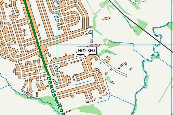 HG2 8HJ map - OS VectorMap District (Ordnance Survey) HG2 8HJ map - OS VectorMap District (Ordnance Survey)