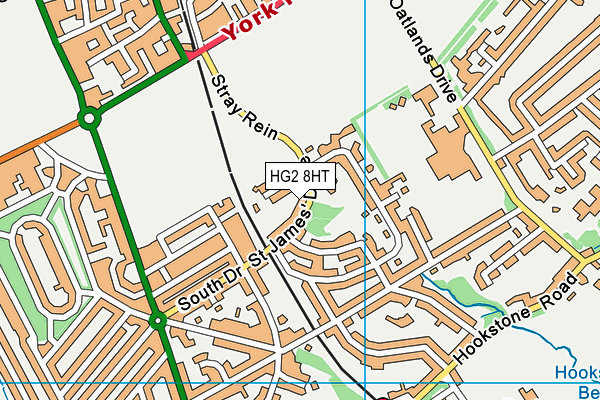 HG2 8HT map - OS VectorMap District (Ordnance Survey) HG2 8HT map - OS VectorMap District (Ordnance Survey)