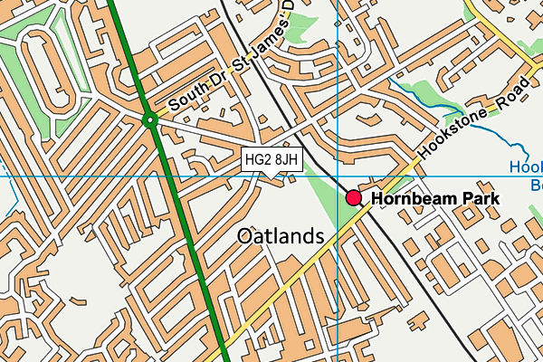 HG2 8JH map - OS VectorMap District (Ordnance Survey) HG2 8JH map - OS VectorMap District (Ordnance Survey)