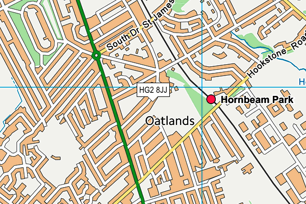 HG2 8JJ map - OS VectorMap District (Ordnance Survey) HG2 8JJ map - OS VectorMap District (Ordnance Survey)