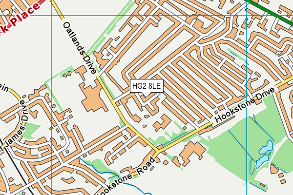 HG2 8LE map - OS VectorMap District (Ordnance Survey) HG2 8LE map - OS VectorMap District (Ordnance Survey)