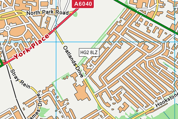 HG2 8LZ map - OS VectorMap District (Ordnance Survey) HG2 8LZ map - OS VectorMap District (Ordnance Survey)