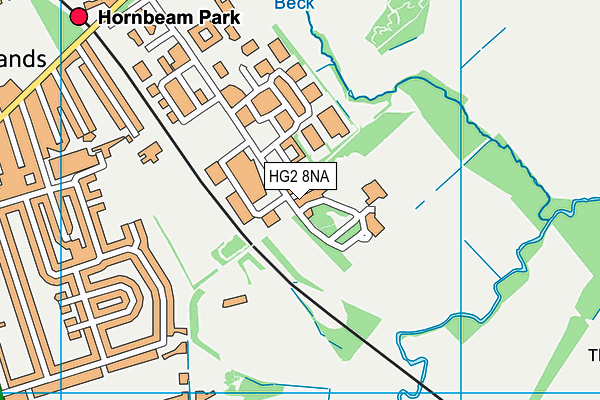 HG2 8NA map - OS VectorMap District (Ordnance Survey) HG2 8NA map - OS VectorMap District (Ordnance Survey)