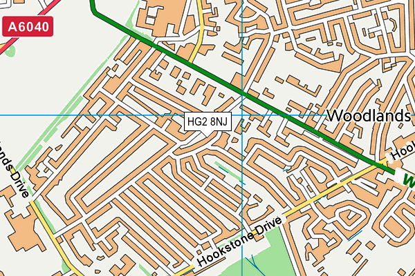 HG2 8NJ map - OS VectorMap District (Ordnance Survey) HG2 8NJ map - OS VectorMap District (Ordnance Survey)