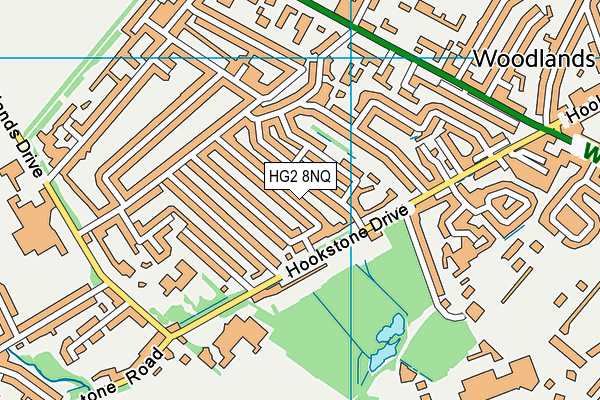 HG2 8NQ map - OS VectorMap District (Ordnance Survey) HG2 8NQ map - OS VectorMap District (Ordnance Survey)