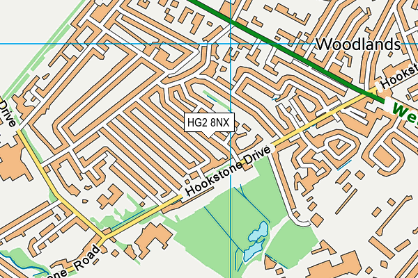 HG2 8NX map - OS VectorMap District (Ordnance Survey) HG2 8NX map - OS VectorMap District (Ordnance Survey)