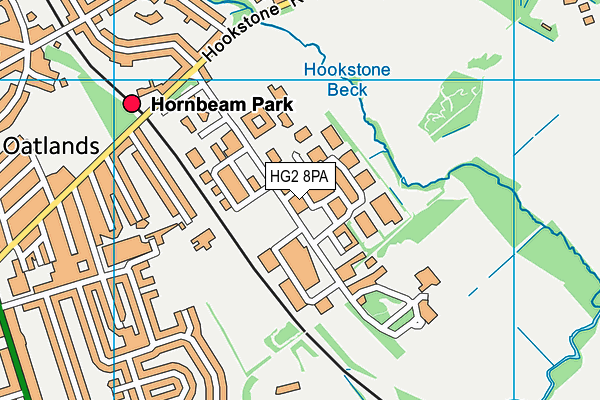 HG2 8PA map - OS VectorMap District (Ordnance Survey) HG2 8PA map - OS VectorMap District (Ordnance Survey)