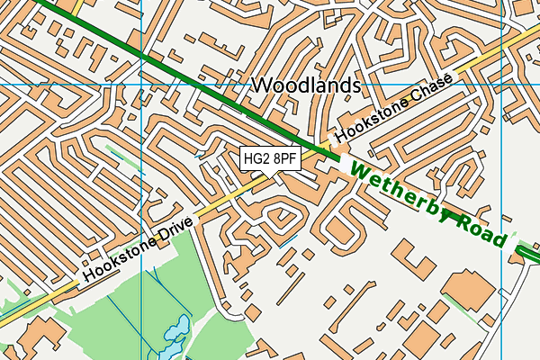 HG2 8PF map - OS VectorMap District (Ordnance Survey) HG2 8PF map - OS VectorMap District (Ordnance Survey)