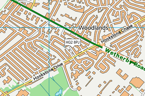 HG2 8PJ map - OS VectorMap District (Ordnance Survey) HG2 8PJ map - OS VectorMap District (Ordnance Survey)