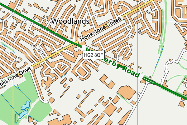 HG2 8QF map - OS VectorMap District (Ordnance Survey)