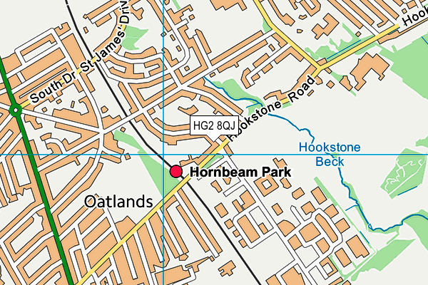HG2 8QJ map - OS VectorMap District (Ordnance Survey) HG2 8QJ map - OS VectorMap District (Ordnance Survey)