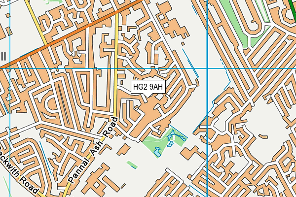 HG2 9AH map - OS VectorMap District (Ordnance Survey) HG2 9AH map - OS VectorMap District (Ordnance Survey)