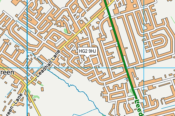 HG2 9HJ map - OS VectorMap District (Ordnance Survey) HG2 9HJ map - OS VectorMap District (Ordnance Survey)