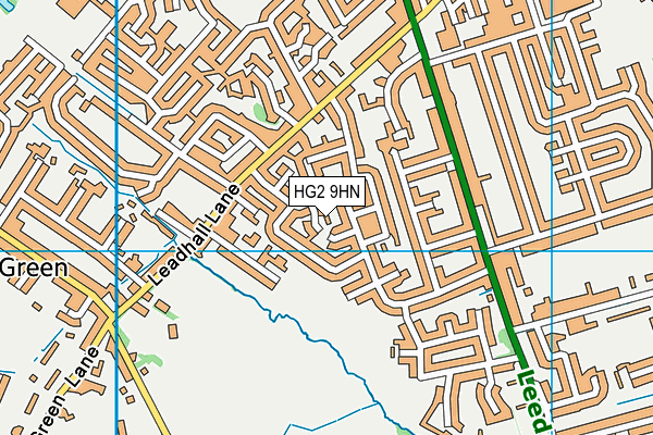 HG2 9HN map - OS VectorMap District (Ordnance Survey) HG2 9HN map - OS VectorMap District (Ordnance Survey)
