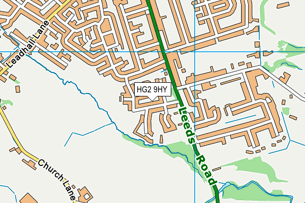 HG2 9HY map - OS VectorMap District (Ordnance Survey) HG2 9HY map - OS VectorMap District (Ordnance Survey)
