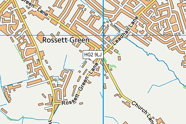 HG2 9LJ map - OS VectorMap District (Ordnance Survey)