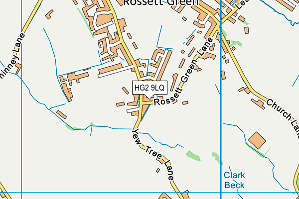 HG2 9LQ map - OS VectorMap District (Ordnance Survey) HG2 9LQ map - OS VectorMap District (Ordnance Survey)