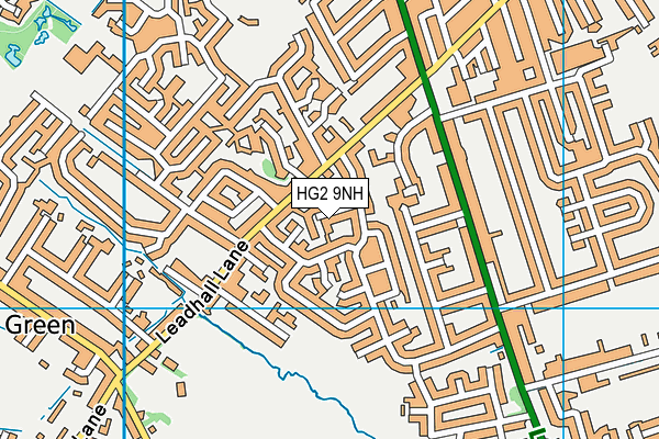 HG2 9NH map - OS VectorMap District (Ordnance Survey) HG2 9NH map - OS VectorMap District (Ordnance Survey)