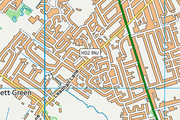 HG2 9NJ map - OS VectorMap District (Ordnance Survey) HG2 9NJ map - OS VectorMap District (Ordnance Survey)