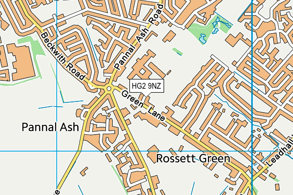HG2 9NZ map - OS VectorMap District (Ordnance Survey) HG2 9NZ map - OS VectorMap District (Ordnance Survey)
