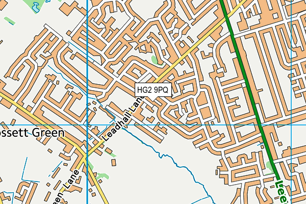 HG2 9PQ map - OS VectorMap District (Ordnance Survey) HG2 9PQ map - OS VectorMap District (Ordnance Survey)