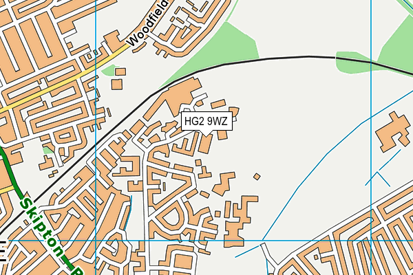 HG2 9WZ map - OS VectorMap District (Ordnance Survey) HG2 9WZ map - OS VectorMap District (Ordnance Survey)