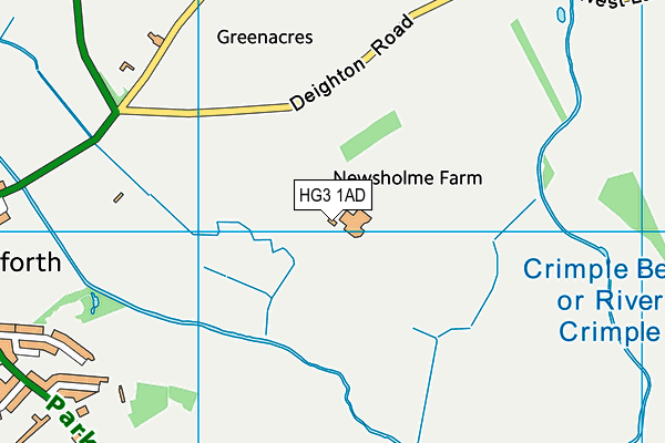 HG3 1AD map - OS VectorMap District (Ordnance Survey) HG3 1AD map - OS VectorMap District (Ordnance Survey)