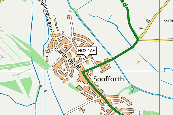 HG3 1AF map - OS VectorMap District (Ordnance Survey) HG3 1AF map - OS VectorMap District (Ordnance Survey)