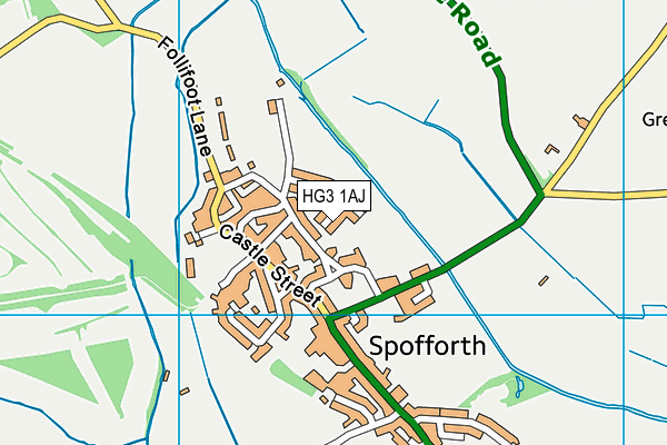 HG3 1AJ map - OS VectorMap District (Ordnance Survey) HG3 1AJ map - OS VectorMap District (Ordnance Survey)