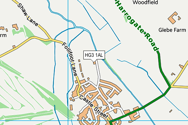 HG3 1AL map - OS VectorMap District (Ordnance Survey) HG3 1AL map - OS VectorMap District (Ordnance Survey)