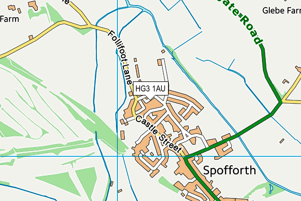 HG3 1AU map - OS VectorMap District (Ordnance Survey) HG3 1AU map - OS VectorMap District (Ordnance Survey)