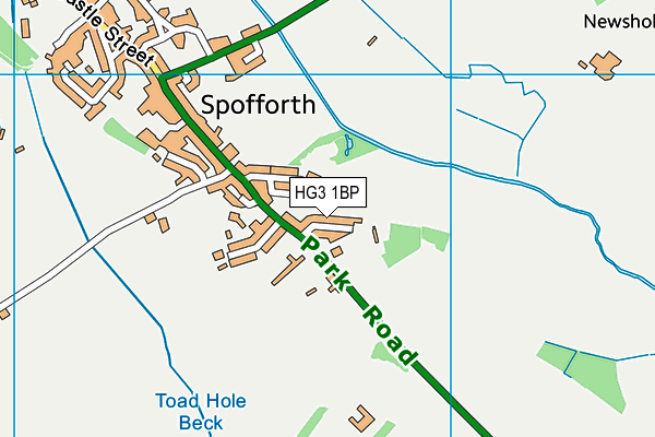 HG3 1BP map - OS VectorMap District (Ordnance Survey)
