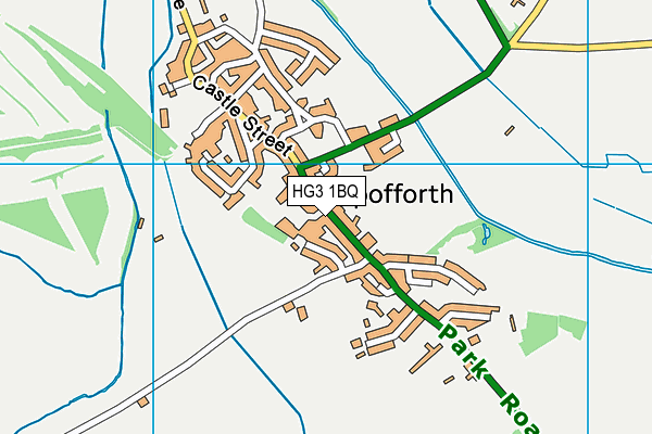 HG3 1BQ map - OS VectorMap District (Ordnance Survey) HG3 1BQ map - OS VectorMap District (Ordnance Survey)